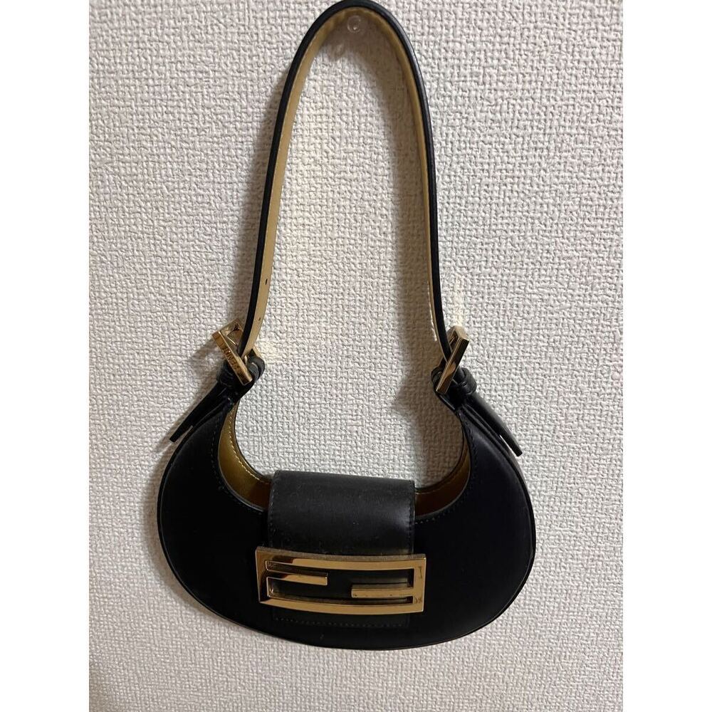 Fendi Cookie Hobo Bag black leather